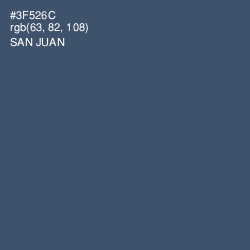 #3F526C - San Juan Color Image